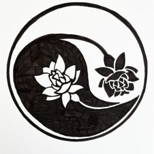 Mandala zwart-wit 1, Ainoa Bezems